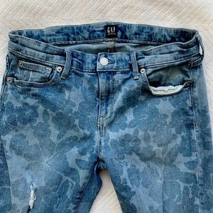 Gap Denim Patterned Regular Girlfriend Jeans